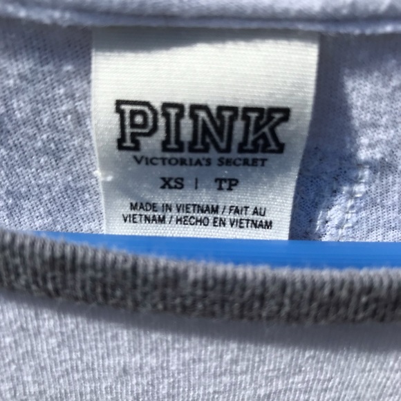 VS Pink blue sequin 3/4 sleeve tee! - Picture 4 of 6